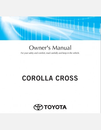 toyota corolla cross 2024 owners manual